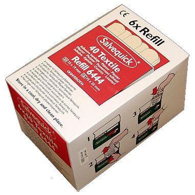 Hovedbilde Salvequick Tekstilplaster 6 x 40stk REF 6444