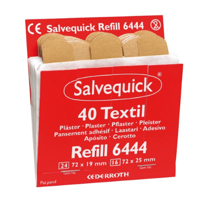 Salvequick Tekstilplaster 6 x 40stk REF 6444