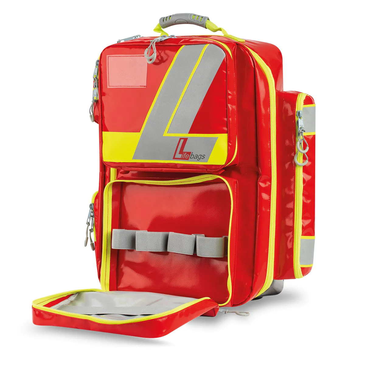 Lifebag rød X-large med innholdslommer