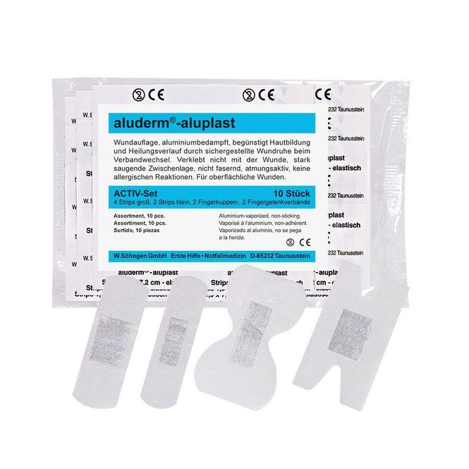 Hovedbilde Plastersett 10 stk. aluderm®-aluplast